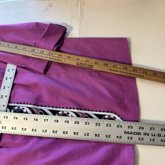 Bob Mackie Wearable Art Womens Embellished Purple Cardigan Jacket Large - Picture 7 of 8